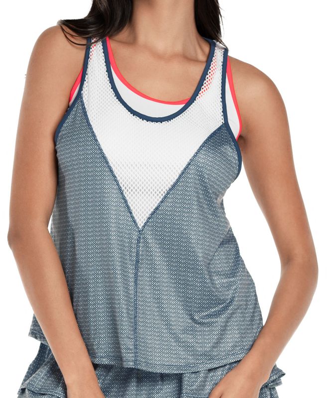 Lucky in Love Palms D'Amour Royal Palm Layer Tank - slate