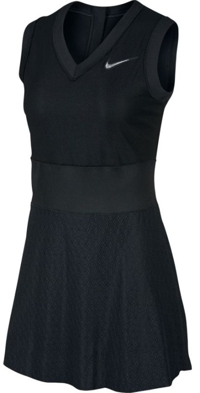 Nike Court Slam Women's Tennis Dress LN - black/white