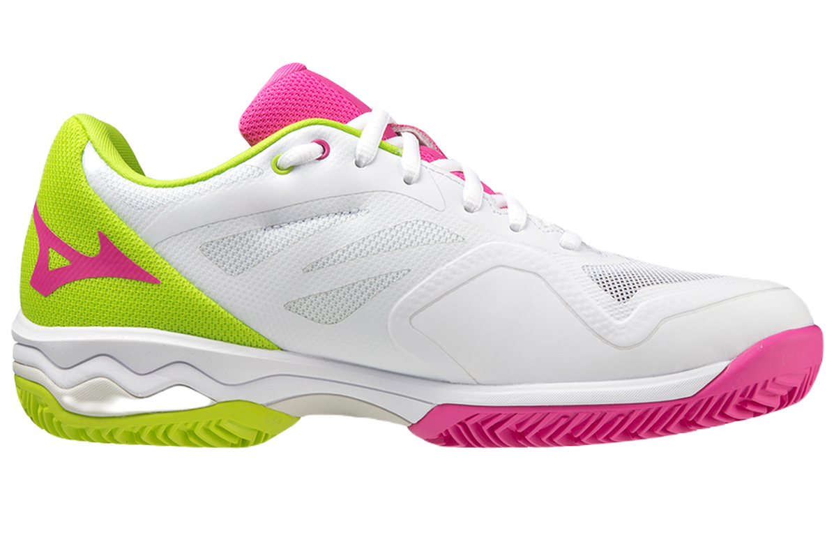 Mizuno Wave Exceed Light Padel - white/fuchsia fedora/acid lime