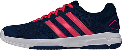 Adidas Barricade Club xJ - tech steel/flash red