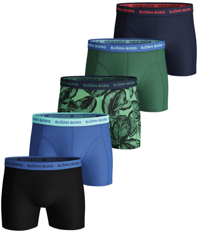 Björn Borg Shorts Sammy BB Leafy 5P - lichen