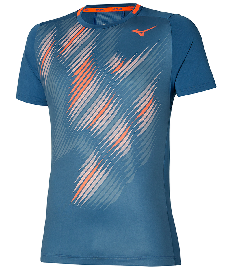 Mizuno Shadow Graphic Tee - blue ashes