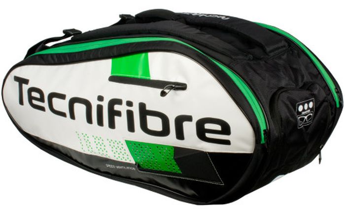 Tecnifibre Squash Green 12R - white/black/green