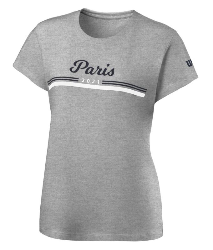 Wilson Paris 2021 Tech Tee W - heather grey
