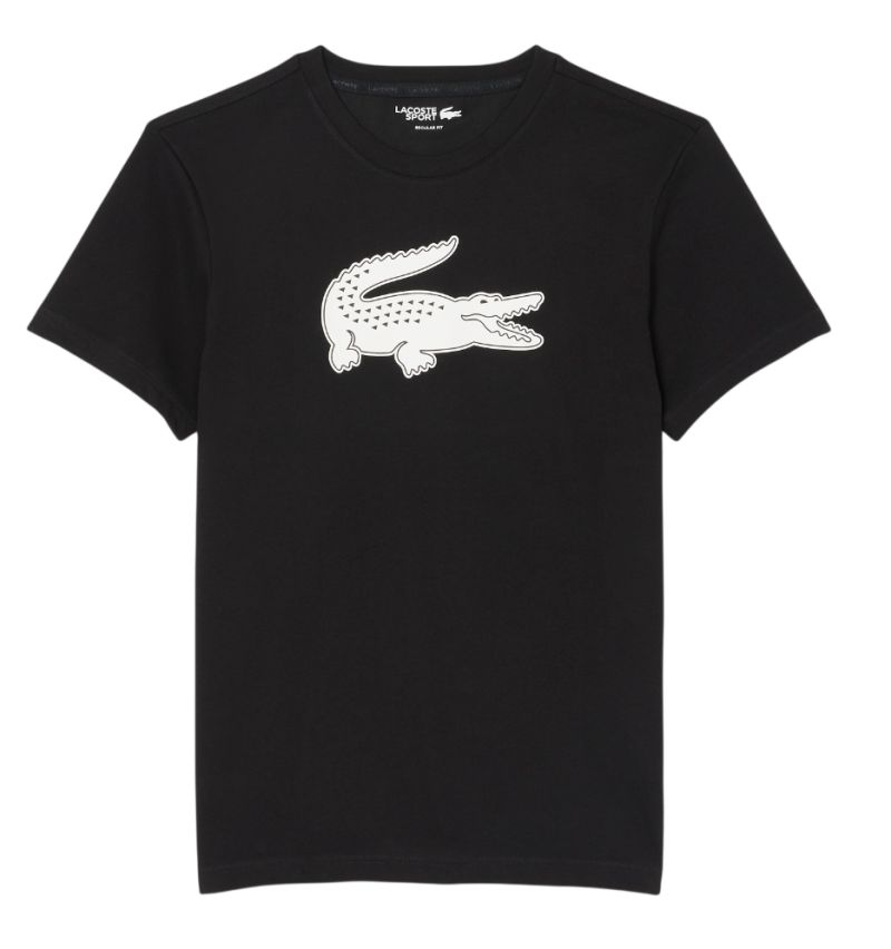 Lacoste Ultra Dry 3D Print Crocodile - black/white 