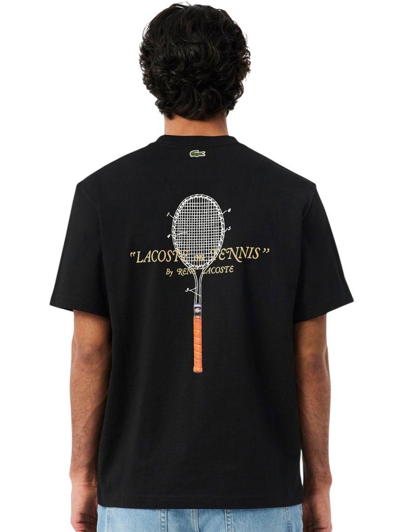 Lacoste Embroidered Cotton - black