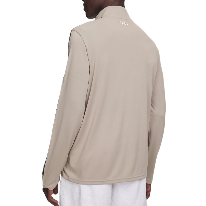 Under Armour Tech Taping 1/2 Zip - timberwolf taupe/black/white Under Armour Tech Taping 1/2 Zip - timberwolf taupe/black/white