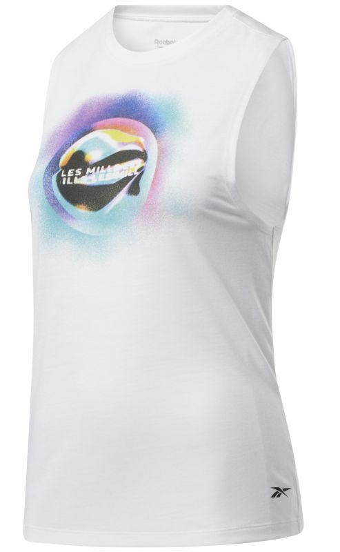 H08928_APP_photo_standard_white Reebok LM Graphic Muscle Tank W - white