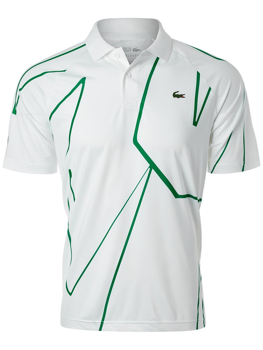 lacoste-novak-djokovic-melbourne-polo-white-green-1 Lacoste Novak Djokovic Melbourne Polo - white/green