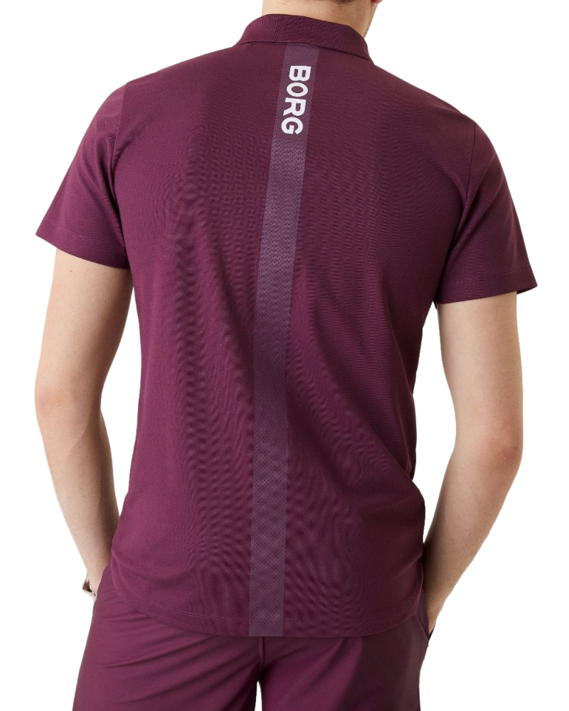 10000755_PE003_1 Björn Borg Ace Polo - grape wine