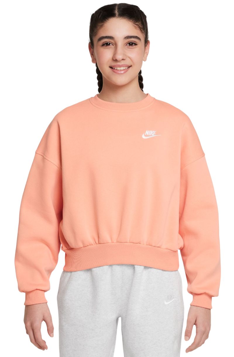 Nike Girls Sportswear Club Fleece - apricot agate/white 