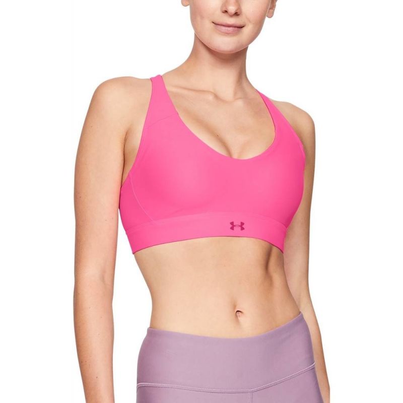 Under Armour Vanish Mid Bra - mojo pink/purple prime