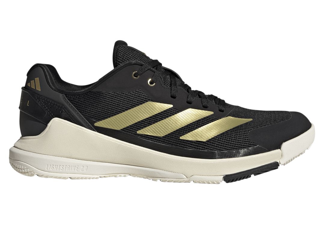 Męskie buty do padla Adidas Crazyquick LS Padel M - off white/core black/gold metallic