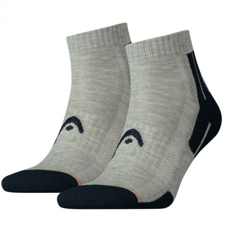 Head Performance Quarter - 2 pary/middle grey melange/blue