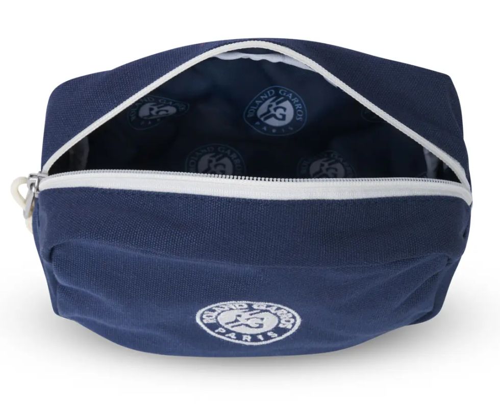 Roland Garros Sporty Chic Makeup Bag - navy