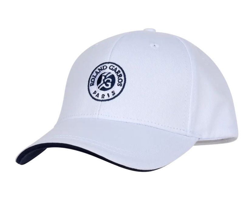 Roland Garros Monochrome Logo 2025 - white