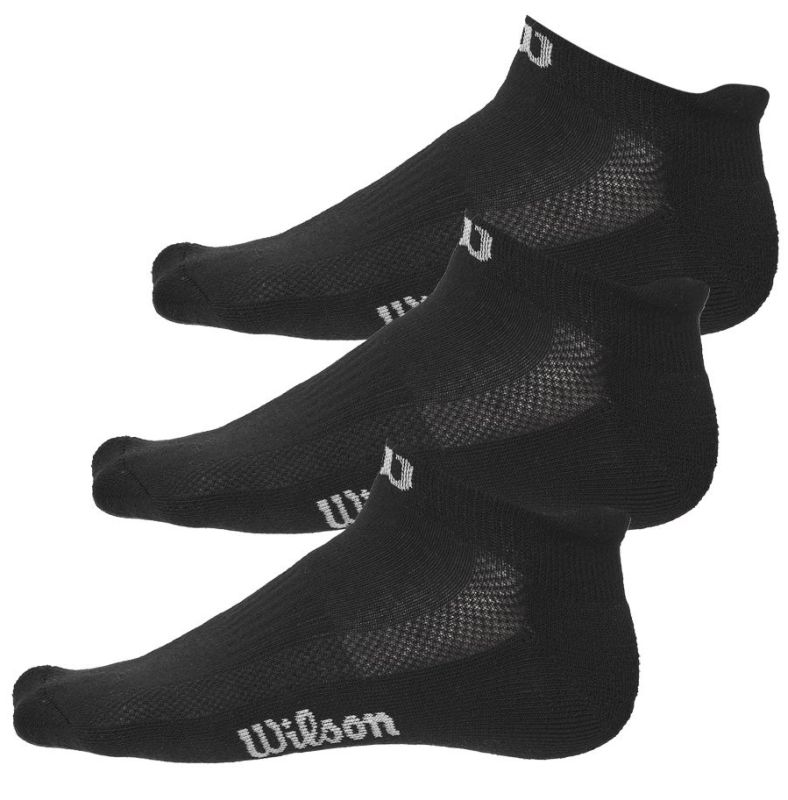 Wilson No Show Sock 3P - black