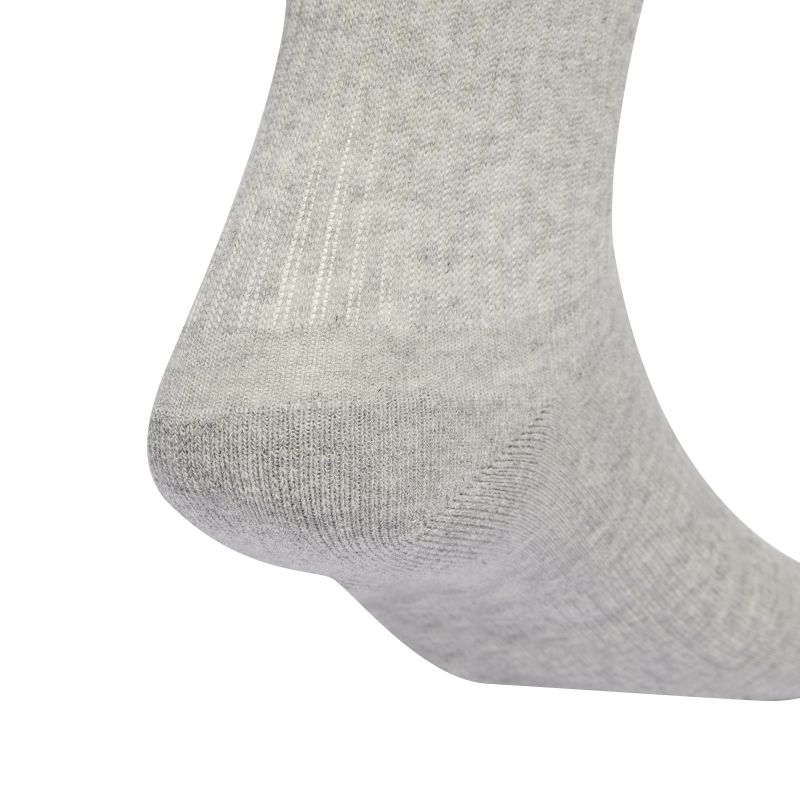 Adidas Cushioned Crew 6P - white/medium grey heather/black