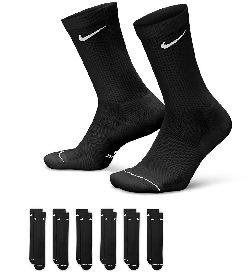 Skarpety Nike Everyday Elevated Crew 6P - black