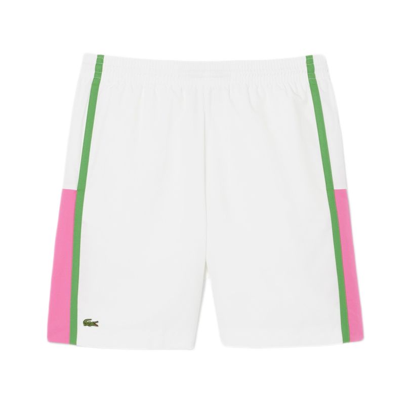 Lacoste Sport Colourblock Panels Lightweight - white/fushia pink/billiard green