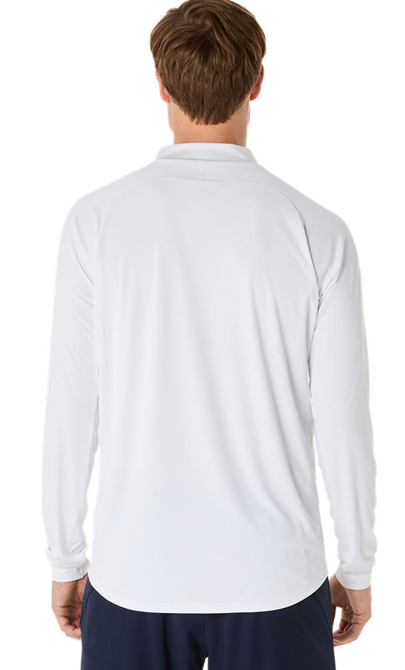 Asics Match Long Sleeve 1/2 Zip - brilliant white