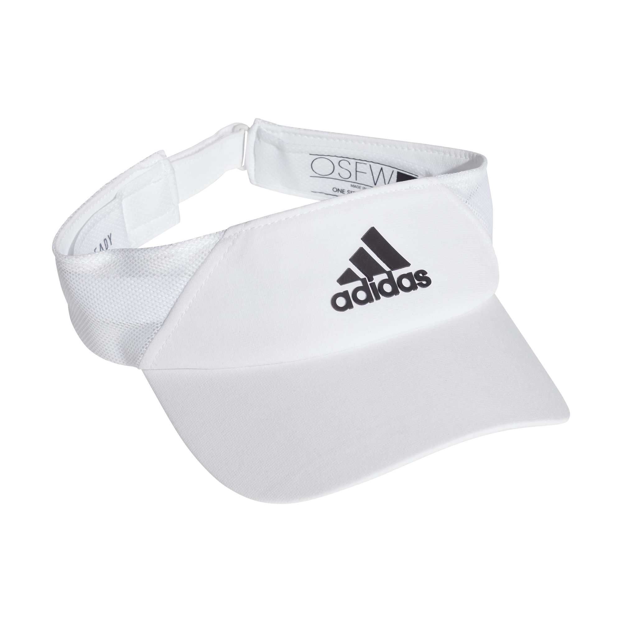 adidas-aeroready-visor-white-white-black-3 Adidas Aeroready Visor - white/white/black