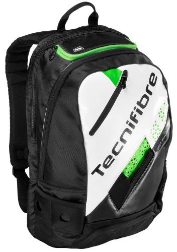 Tecnifibre Squash Green Backpack - white/black/green