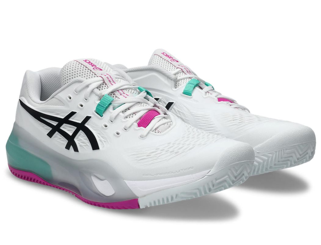 Asics Gel-Resolution X Clay - white/aurora green Asics Gel-Resolution X Clay - white/aurora green