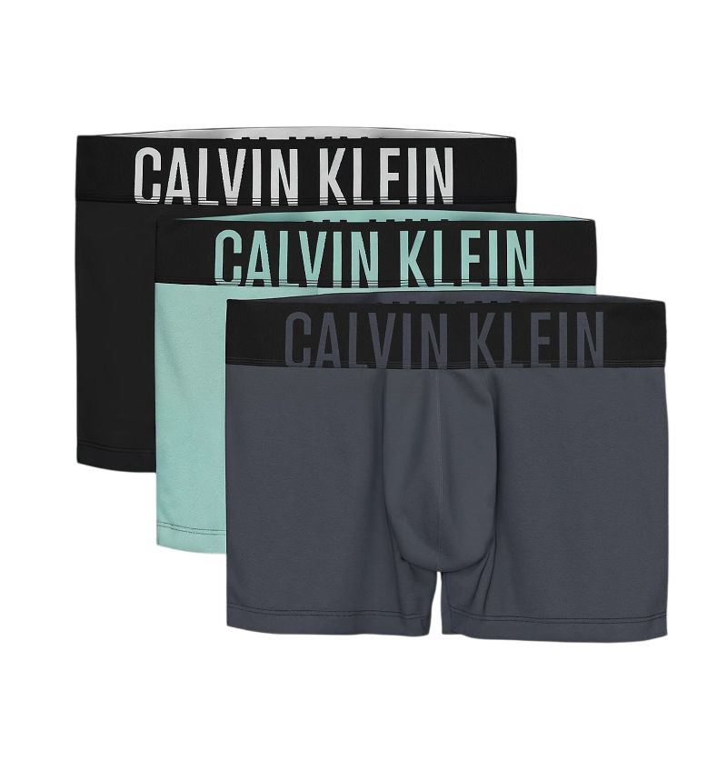 Calvin Klein Trunk Intense Power 3P - black/aerial/turbulence