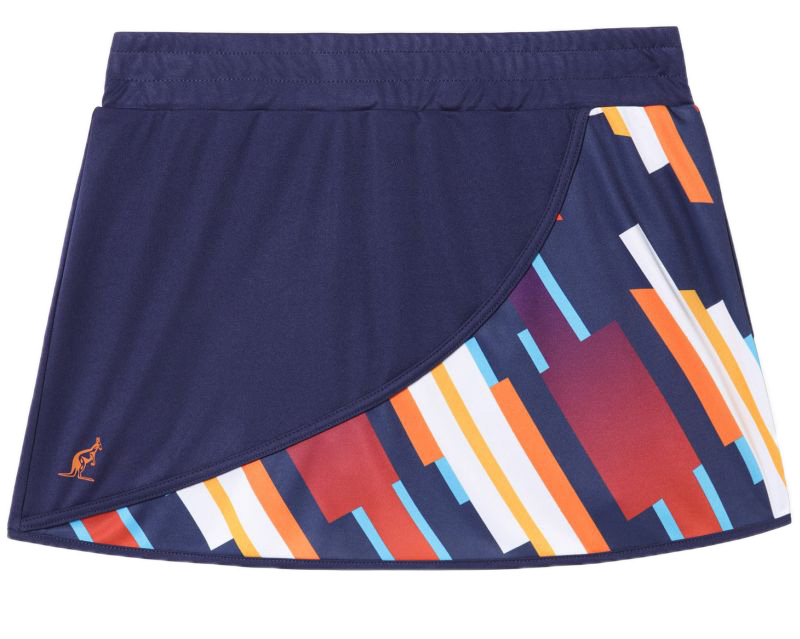 Australian Ace Skirt With Printed Insert - blu cosmo