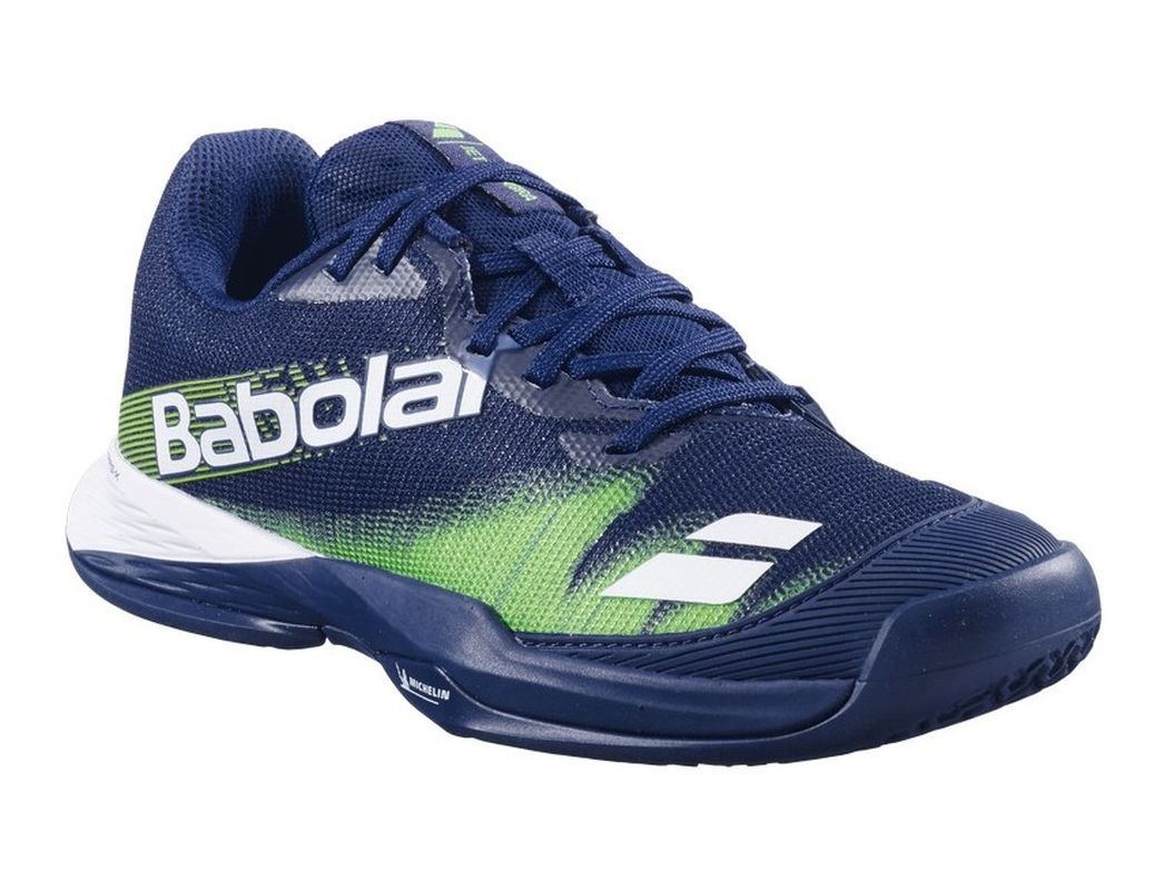Juniorskie buty do padla Babolat Jet Premura 2 JR - blue depths/green flash