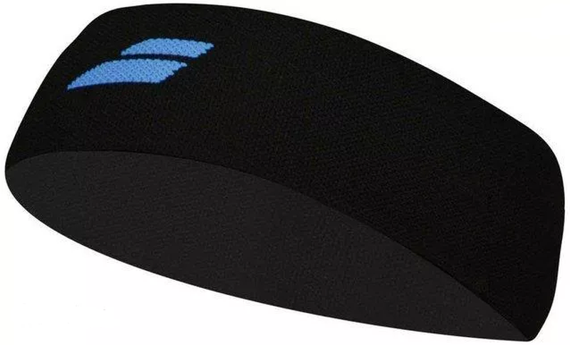 Babolat Logo Headband - black/diva blue