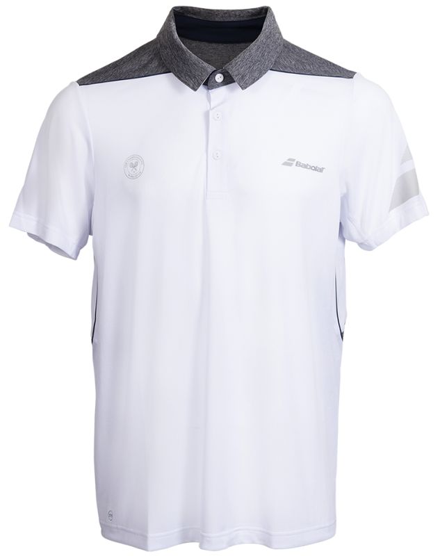 Babolat Polo Performance Men Wimbledon - white/grey