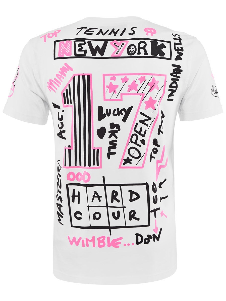 hydrogen-graffiti-tee-white-fucsia-2 Hydrogen Graffiti Tee - white/fucsia