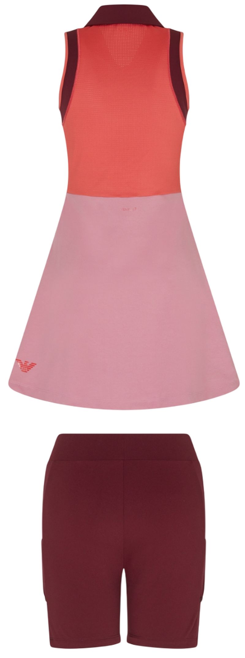 EA7 Tennis Pro Freestyle Polo - dusky orchid/bordeau