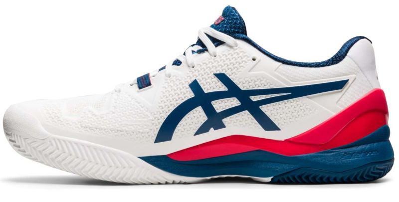 Asics Gel-Resolution 8 Clay - white/mako blue