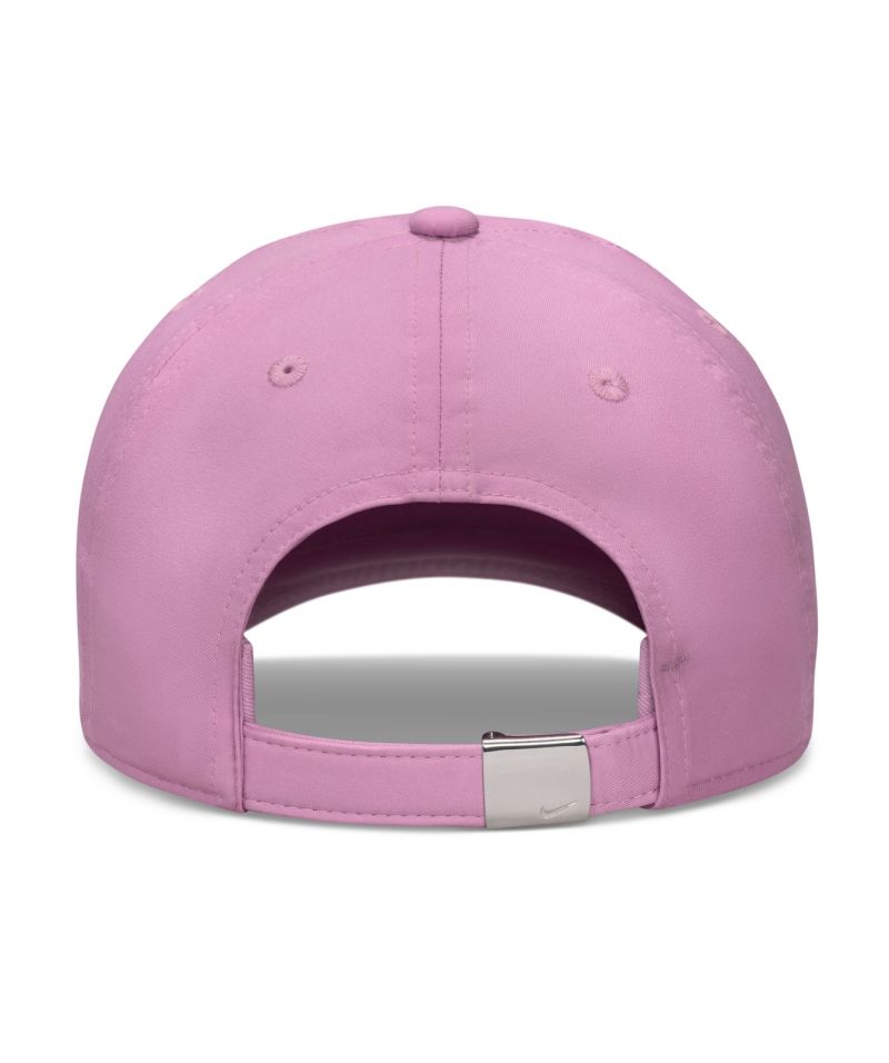 Nike Kids Dri-Fit Club Unstructured Metal Swoosh - light magenta/metallic silver