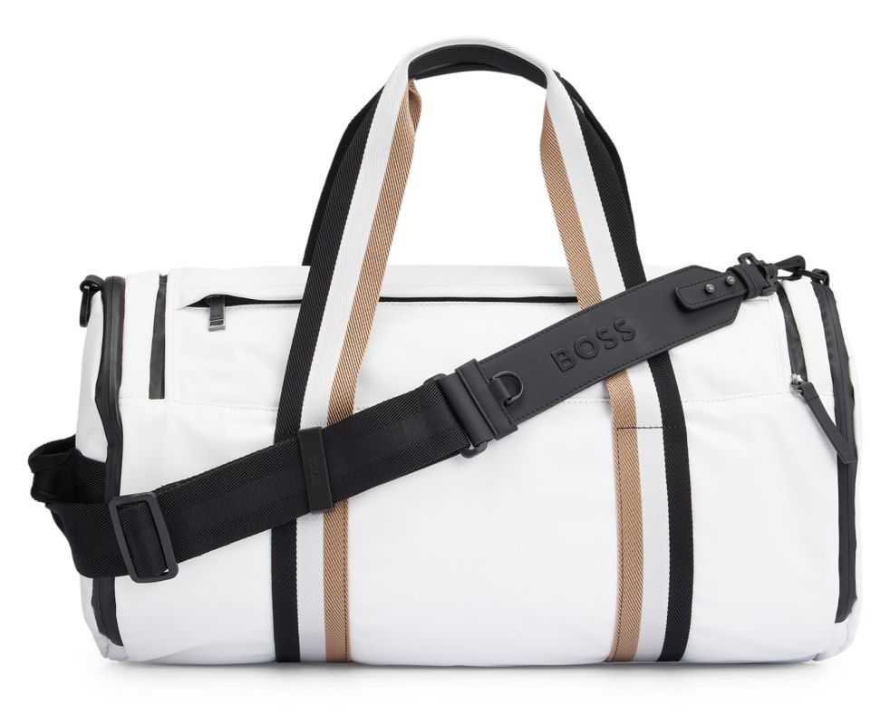 Sport bag BOSS x Matteo Berrettini Thunder Holdall open white