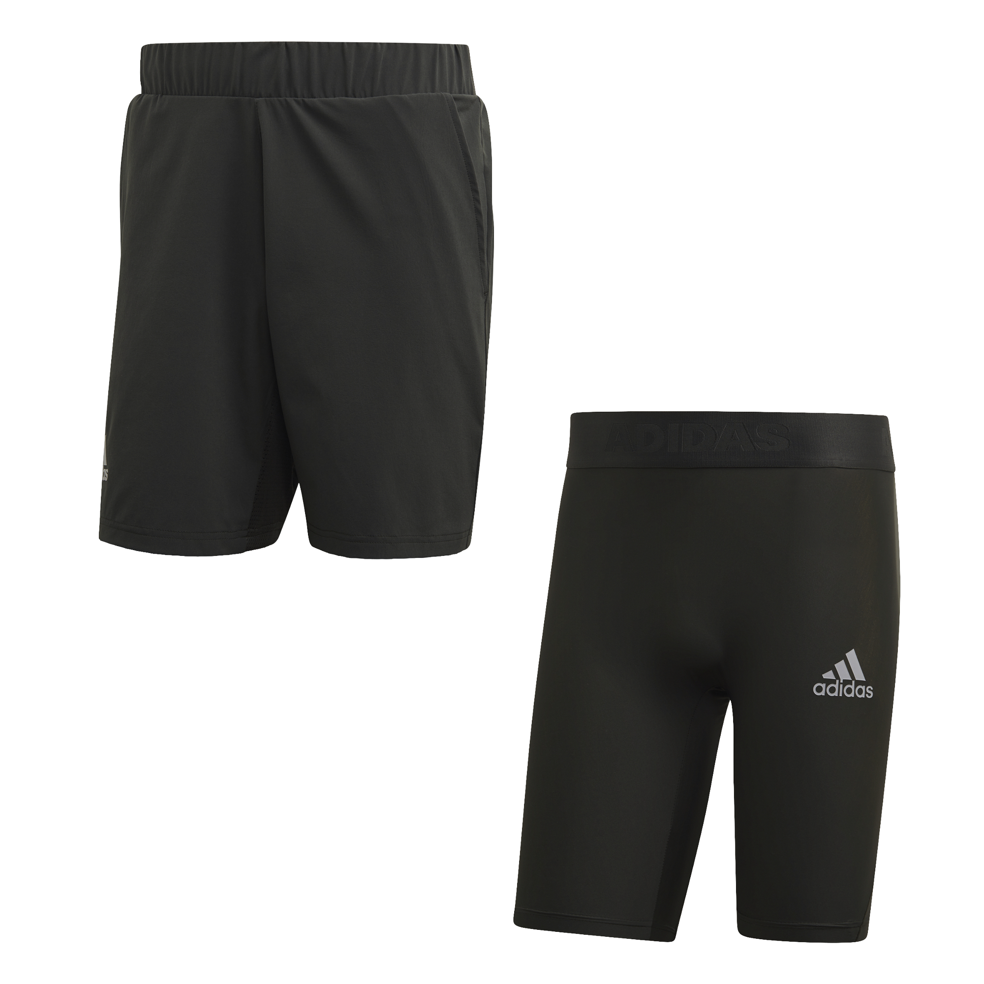 Adidas 2in1 Short Heat Ready 7in - legend earth/grey two Adidas 2in1 Short Heat Ready 7in - legend earth/grey two