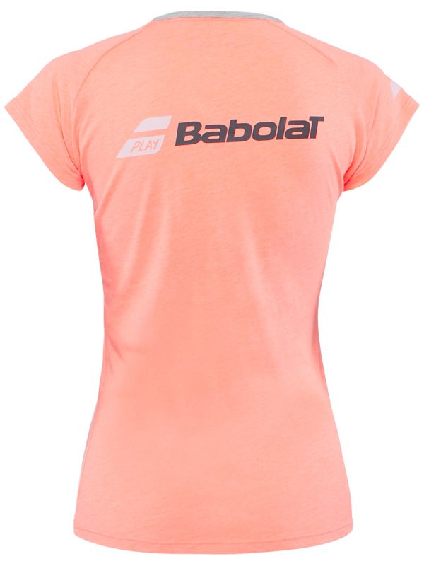 babolat-core-babolat-tee-women-fluo-strike-heather-2 Babolat Core Babolat Tee Women - fluo strike/heather