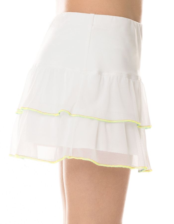 lucky-in-love-core-flippy-mesh-skirt-girls-white-2 Lucky in Love Core Flippy Mesh Skirt Girls - white