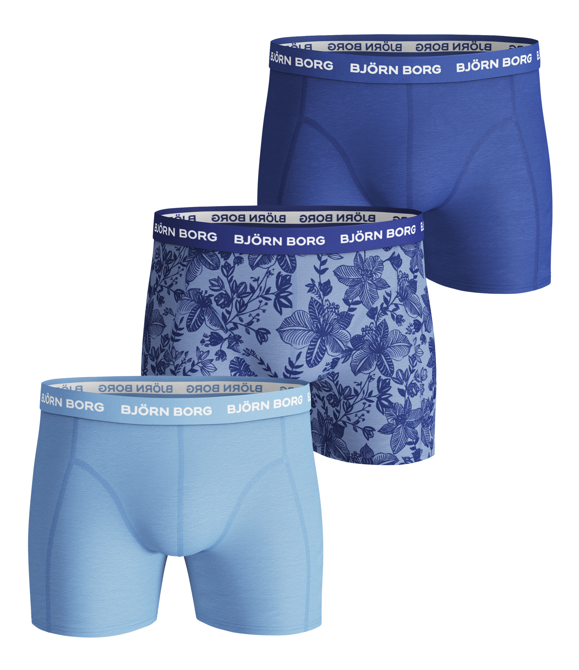 Björn Borg BB Fiji Flower Sammy Shorts - placid blue