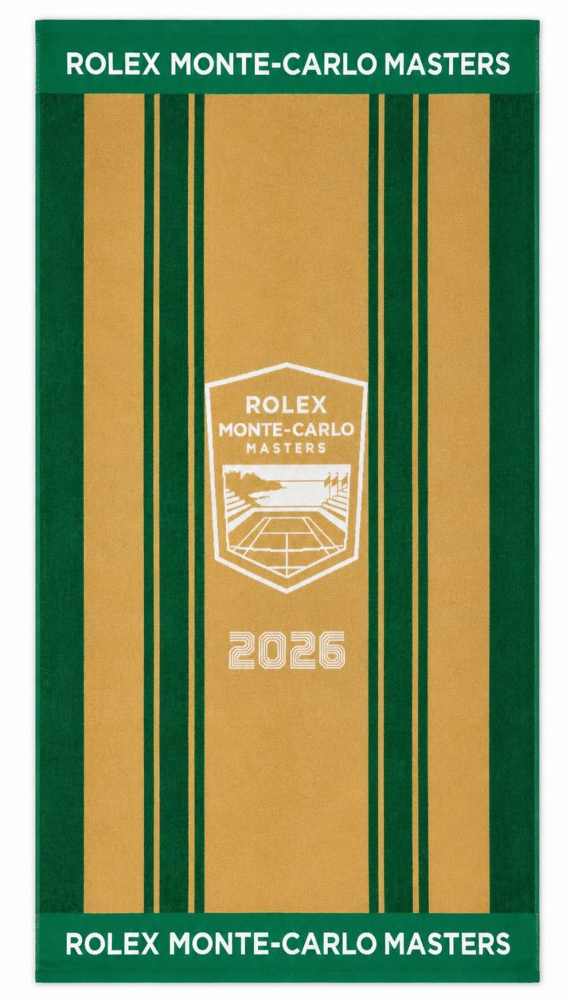 Monte-Carlo Rolex Masters Jacquard Towel - green/gold Monte-Carlo Rolex Masters Jacquard Towel - green/gold