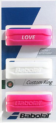Babolat Custom Ring 3P - white/pink