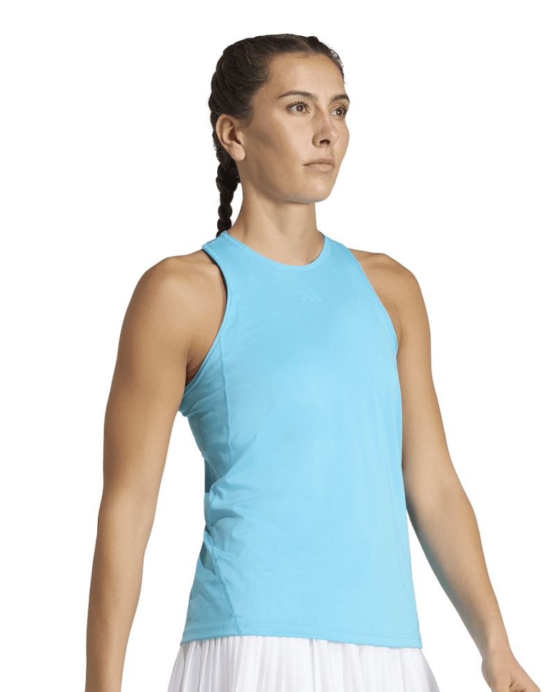 Adidas Climacool Club Tennis Tank - signal cyan