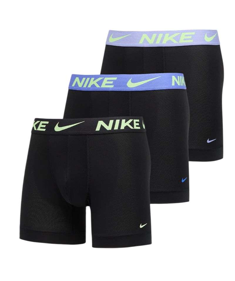 Nike Dri-Fit Brief 3P - black light thistle/saphir anthracit