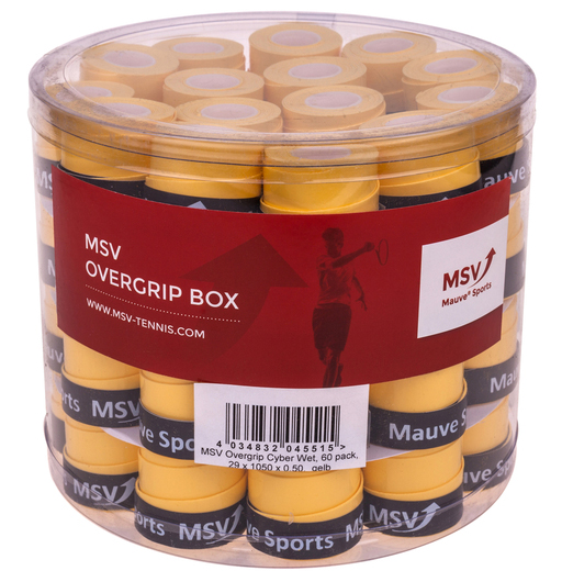 MSV Cyber Wet Overgrip yellow 60P