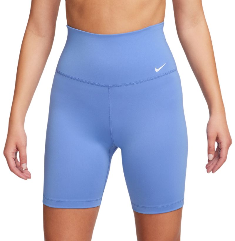 Nike Dri-Fit High-Rise 7in Shorts - polar/white