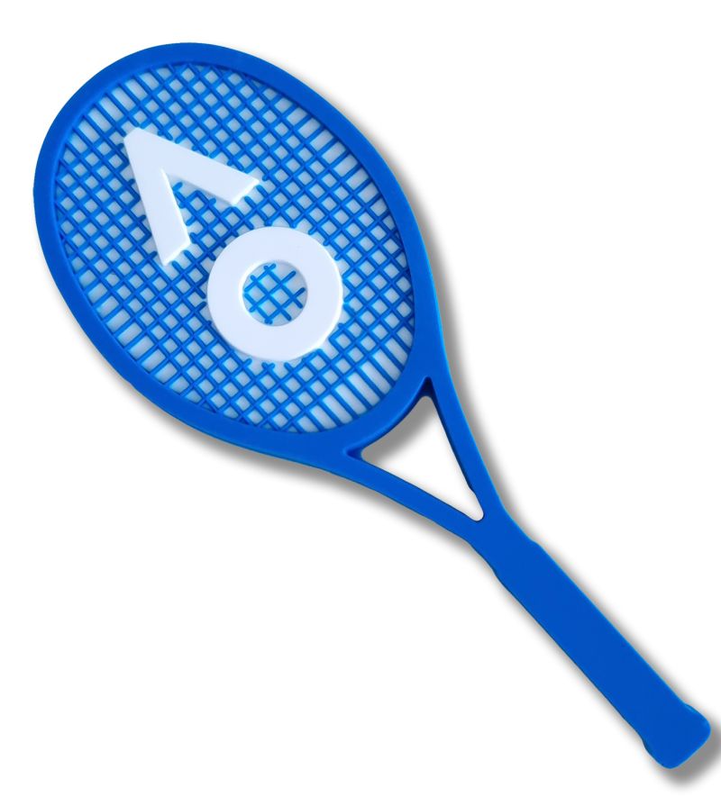 Australian Open Magnet Tennis Racquet - multicolor