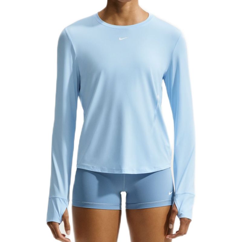 Nike One Classic Dri-Fit Long-Sleeve Top - hydrogen blue/white